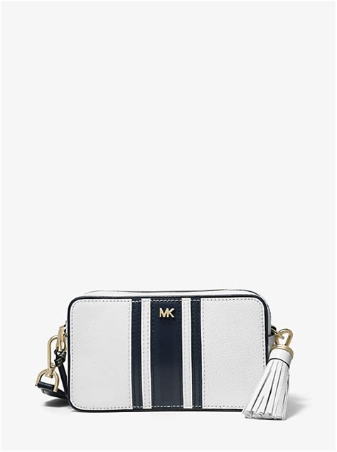 small logo tape camera bag michael kors|Michael Kors camera bag sale.